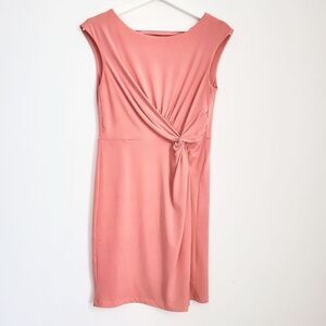 Carrie Allen Side Knot Coral Dress S